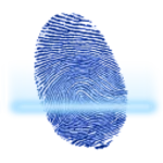 fingerprint lock screen android application logo